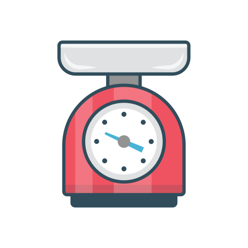 Balance scale Vector Stall Lineal Color icon