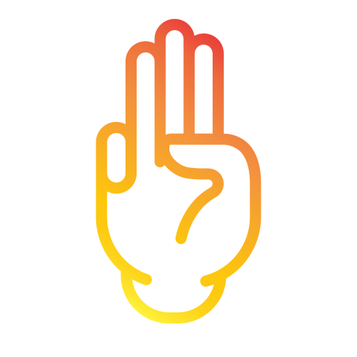 mano Generic Gradient icono