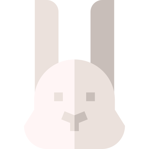 Easter bunny Basic Straight Flat icon