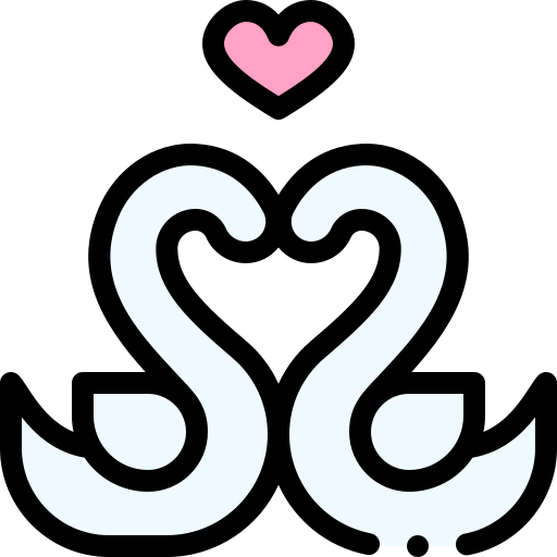 Swan Detailed Rounded Lineal color icon