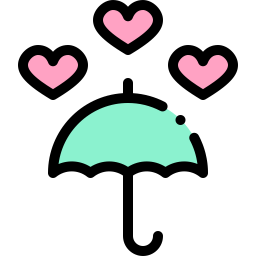 Rain Detailed Rounded Lineal color icon