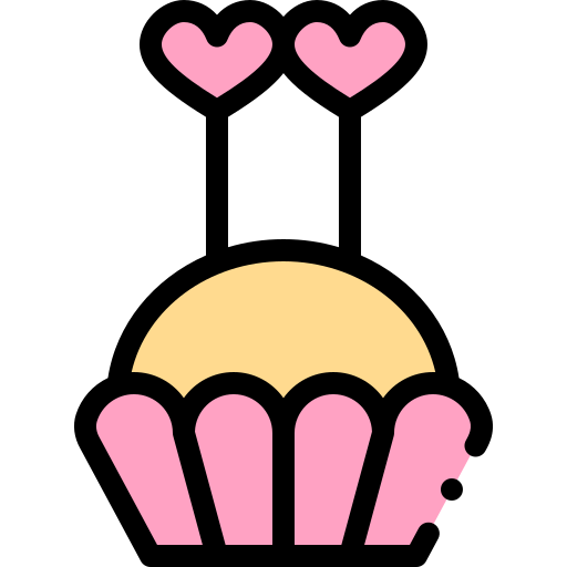 muffin Detailed Rounded Lineal color icon