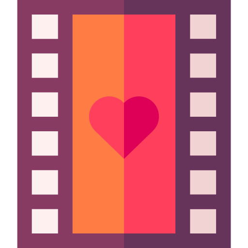 romantyczny film Basic Straight Flat ikona