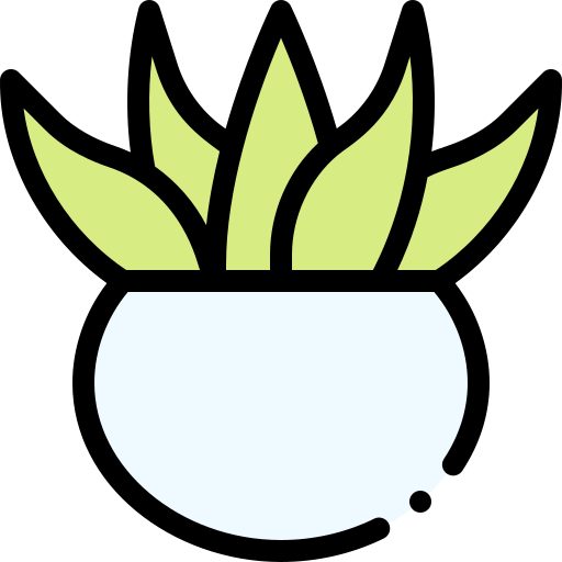 aloe vera Detailed Rounded Lineal color icon