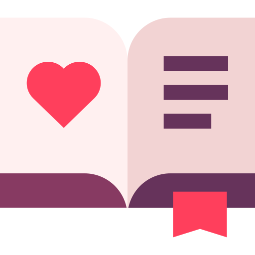 boek Basic Straight Flat icoon