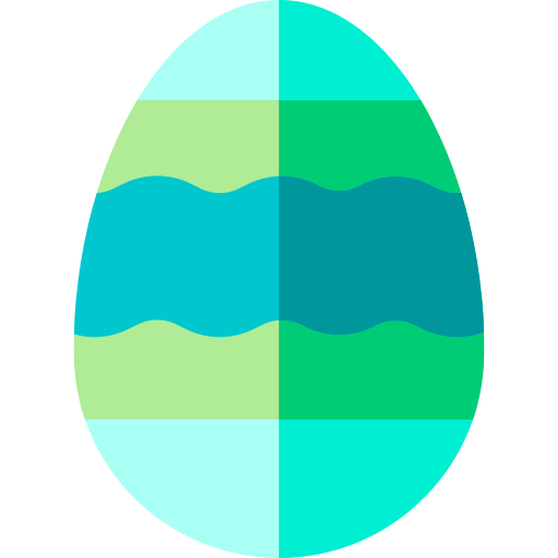 Easter egg Basic Straight Flat icon