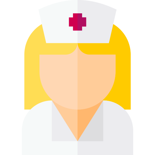 verpleegkundige Basic Straight Flat icoon