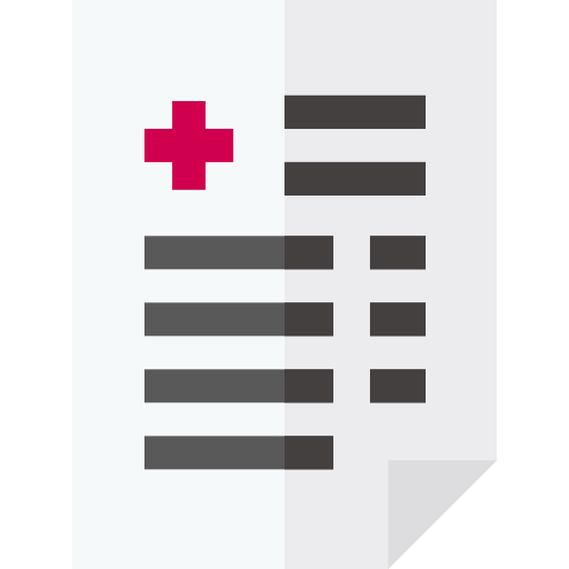 Medical report Basic Straight Flat icon