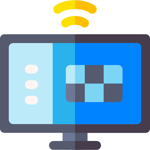 smart tv Basic Rounded Flat icona