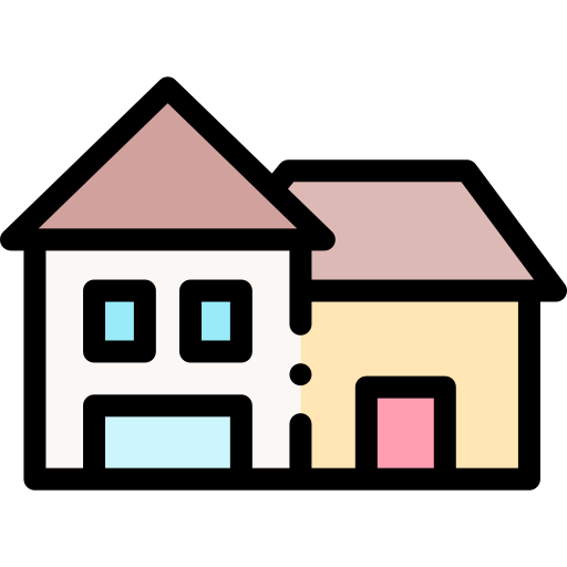 Building Detailed Rounded Lineal color icon