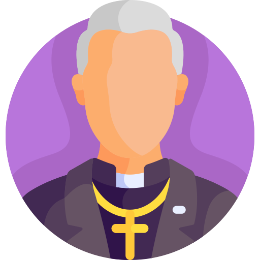 Priest Detailed Flat Circular Flat icon