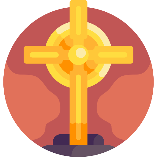 Cross Detailed Flat Circular Flat icon