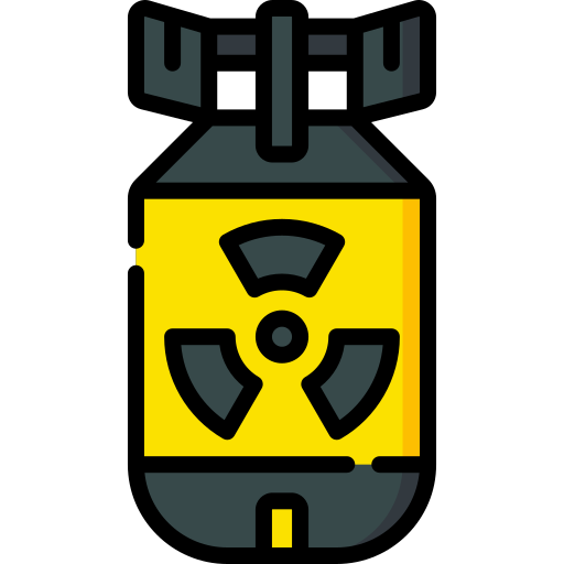 bomba jądrowa Special Lineal color ikona
