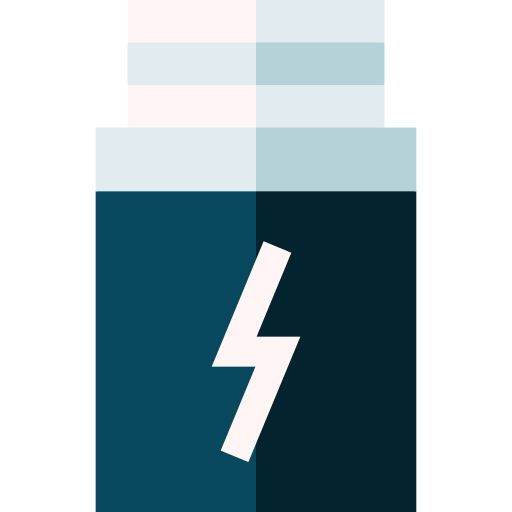 Battery Basic Straight Flat icon