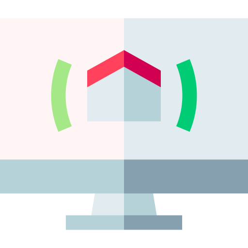 パソコン Basic Straight Flat icon