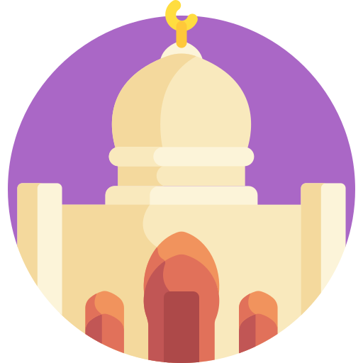 Mosque Detailed Flat Circular Flat icon