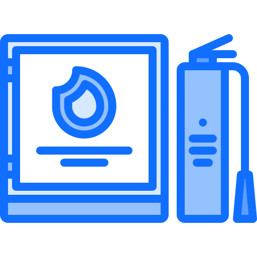 Fire tools Coloring Blue icon