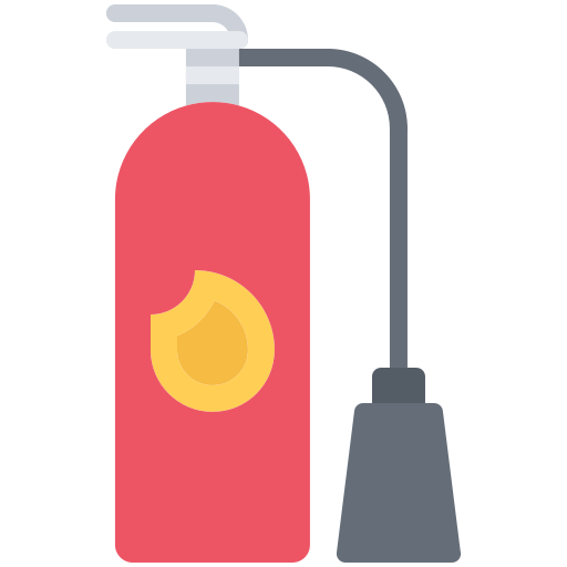Fire extinguisher Coloring Flat icon