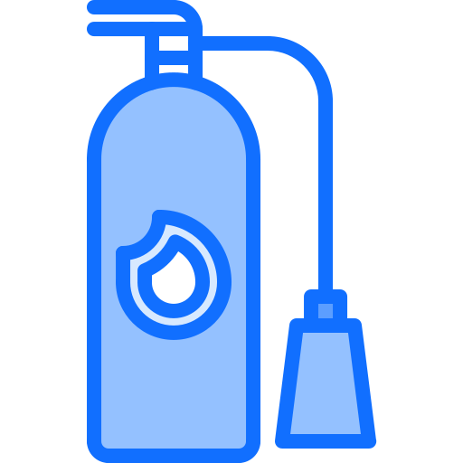brandblusser Coloring Blue icoon