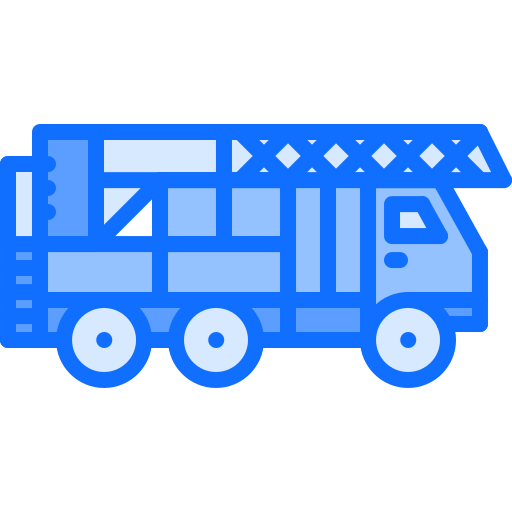 camión de bomberos Coloring Blue icono