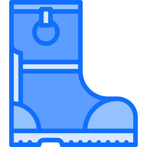boot Coloring Blue Ícone