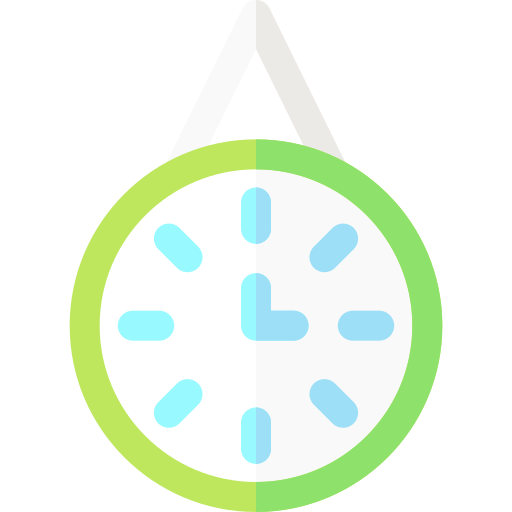 hora Basic Rounded Flat icono