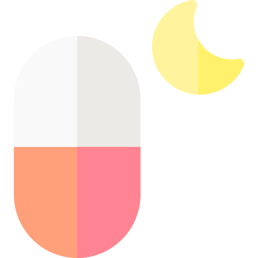 pastillas para dormir Basic Rounded Flat icono