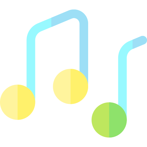 notas musicales Basic Rounded Flat icono