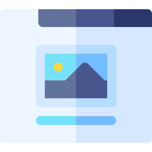 Tabs Basic Rounded Flat icon