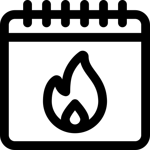 data limite Basic Rounded Lineal Ícone