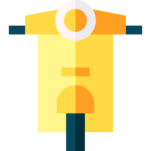 Scooter Basic Straight Flat icon