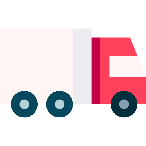 Truck Basic Straight Flat icon