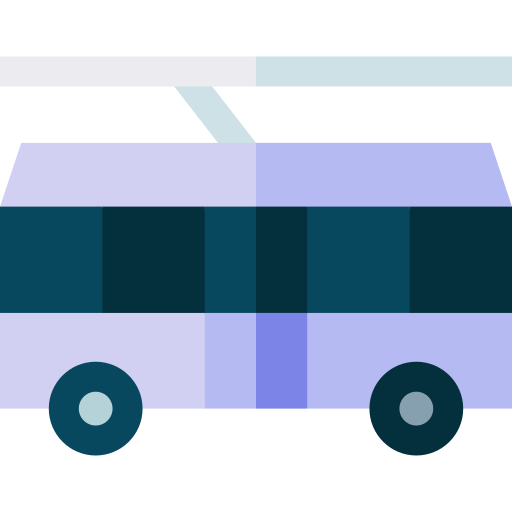 Троллейбус Basic Straight Flat иконка