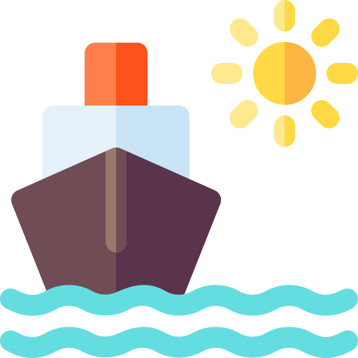 crucero Basic Rounded Flat icono