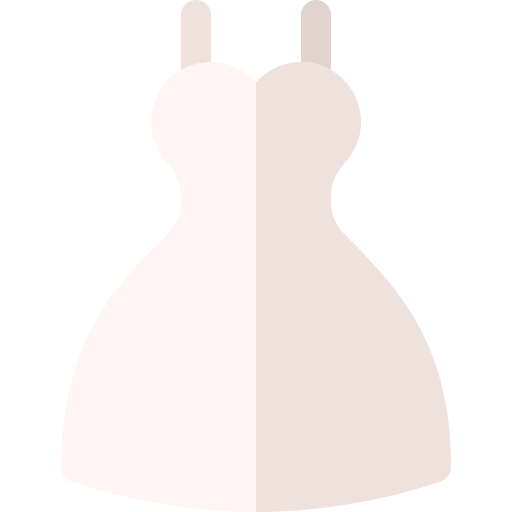 robe de mariée Basic Rounded Flat Icône