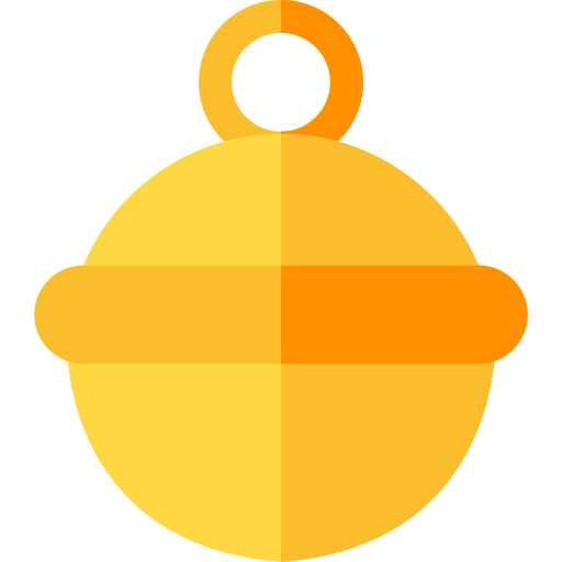dzwonek dla zwierzaka Basic Rounded Flat ikona