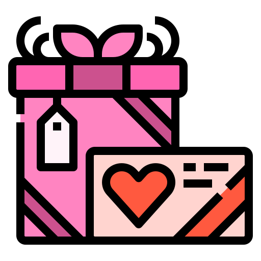 Gift box Linector Lineal Color icon
