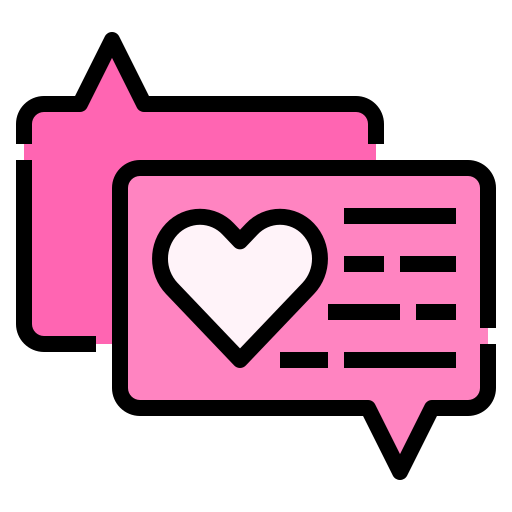 Love message Linector Lineal Color icon