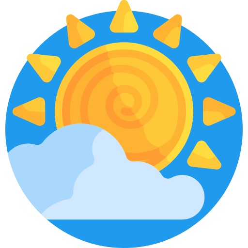 słońce Detailed Flat Circular Flat ikona