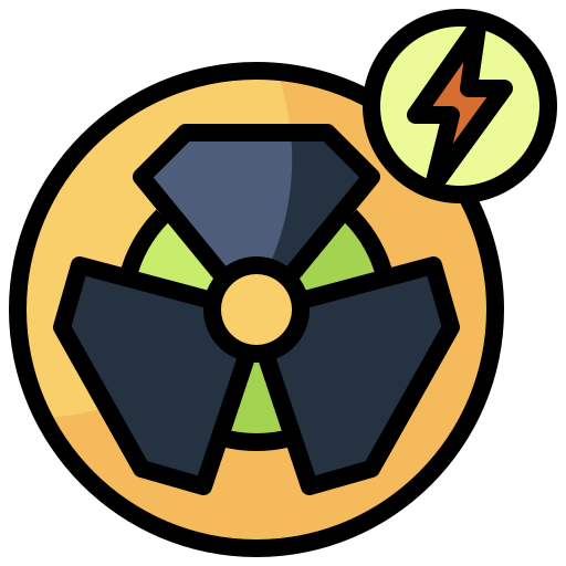 Nuclear Surang Lineal Color icon