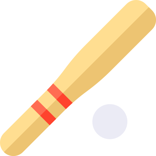 béisbol Basic Straight Flat icono