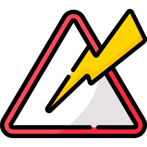 High voltage Special Lineal color icon