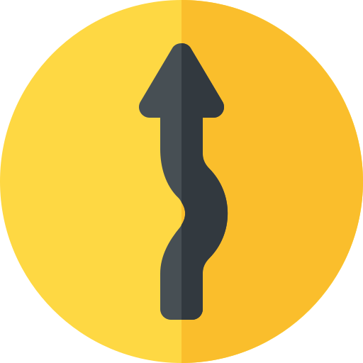 ジグザグ Basic Rounded Flat icon