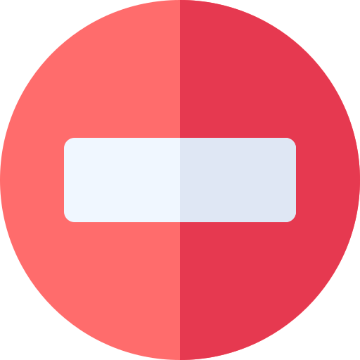 vietato l'accesso Basic Rounded Flat icona