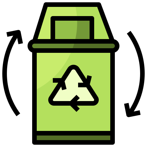 papelera de reciclaje Surang Lineal Color icono