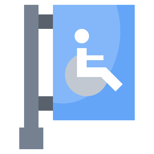 signo discapacitados Surang Flat icono