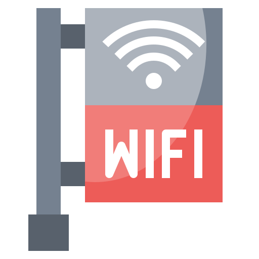Free wifi Surang Flat icon