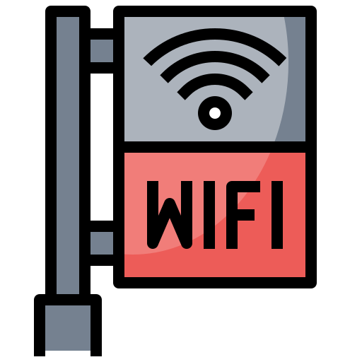 wifi gratuit Surang Lineal Color Icône