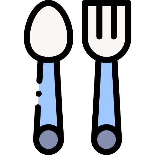 Cutlery Detailed Rounded Lineal color icon