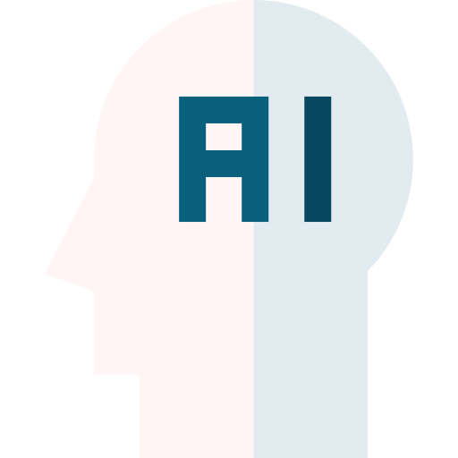 Artificial intelligence Basic Straight Flat icon